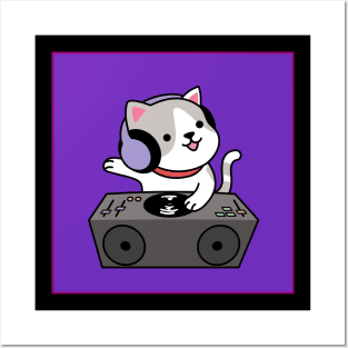 Cat DJ Posters and Art